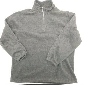 architect grey pullover quarter zip fleece